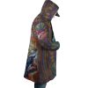 Trippy Giorno Giovanna Golden Wind JBA AOP Hooded Cloak Coat RIGHT Mockup - Anime Gifts Store