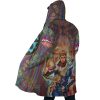 Trippy Giorno Giovanna Golden Wind JBA AOP Hooded Cloak Coat SIDE Mockup - Anime Gifts Store