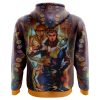 Trippy Giorno Giovanna Golden Wind Jojos Bizarre Adventure AOP Hoodie 3D BACK Mockup - Anime Gifts Store