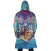 Trippy Golden Wind Squad JBA AOP Hooded Cloak Coat BACK Mockup - Anime Gifts Store