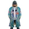 Trippy Golden Wind Squad JBA AOP Hooded Cloak Coat FRONT Mockup - Anime Gifts Store