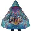 Trippy Golden Wind Squad JBA AOP Hooded Cloak Coat MAIN Mockup - Anime Gifts Store