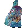 Trippy Golden Wind Squad JBA AOP Hooded Cloak Coat SIDE Mockup - Anime Gifts Store