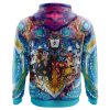 Trippy Golden Wind Squad Jojos Bizarre Adventure AOP Hoodie 3D BACK Mockup - Anime Gifts Store