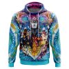 Trippy Golden Wind Squad Jojos Bizarre Adventure AOP Hoodie 3D FRONT Mockup - Anime Gifts Store