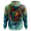 Trippy Green White Power Rangers AOP Hoodie 3D BACK Mockup - Anime Gifts Store