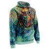 Trippy Green White Power Rangers AOP Hoodie 3D RIGHT Mockup - Anime Gifts Store