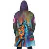 Trippy Jolyne Cujoh Stone Ocean JBA AOP Hooded Cloak Coat BACK Mockup - Anime Gifts Store