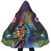 Trippy Jolyne Cujoh Stone Ocean JBA AOP Hooded Cloak Coat MAIN Mockup - Anime Gifts Store