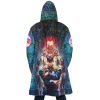 Trippy Josuke Shining Diamond JBA AOP Hooded Cloak Coat BACK Mockup - Anime Gifts Store