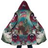 Trippy Kakyoin Hierophant Green JBA AOP Hooded Cloak Coat MAIN Mockup - Anime Gifts Store