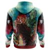 Trippy Kakyoin Hierophant Green Jojos Bizarre Adventure AOP Hoodie 3D BACK Mockup - Anime Gifts Store