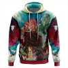 Trippy Kakyoin Hierophant Green Jojos Bizarre Adventure AOP Hoodie 3D FRONT Mockup - Anime Gifts Store