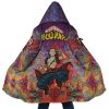 Trippy Kirishima Red Riot MHA AOP Hooded Cloak Coat MAIN Mockup - Anime Gifts Store