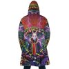 Trippy Kitsune Drift Mask Fortnite AOP Hooded Cloak Coat BACK Mockup - Anime Gifts Store