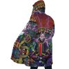 Trippy Kitsune Drift Mask Fortnite AOP Hooded Cloak Coat SIDE Mockup - Anime Gifts Store