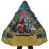 Trippy Minecraft AOP Hooded Cloak Coat MAIN Mockup - Anime Gifts Store