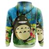 Trippy My Neighbor Totoro Studio Ghibli AOP Hoodie 3D BACK Mockup - Anime Gifts Store