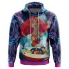 Trippy Ponyo Studio Ghibli AOP Hoodie 3D FRONT Mockup - Anime Gifts Store