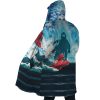 Trippy Porco Rosso SG AOP Hooded Cloak Coat SIDE Mockup - Anime Gifts Store