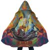 Trippy Power Saitama One Punch Man AOP Hooded Cloak Coat MAIN Mockup - Anime Gifts Store