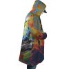 Trippy Power Saitama One Punch Man AOP Hooded Cloak Coat RIGHT Mockup - Anime Gifts Store