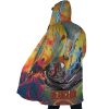 Trippy Power Saitama One Punch Man AOP Hooded Cloak Coat SIDE Mockup - Anime Gifts Store