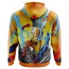 Trippy Power Saitama One Punch Man AOP Hoodie 3D BACK Mockup - Anime Gifts Store