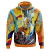 Trippy Power Saitama One Punch Man AOP Hoodie 3D FRONT Mockup - Anime Gifts Store