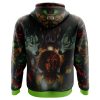 Trippy Princess Mononoke Studio Ghibli AOP Hoodie 3D BACK Mockup - Anime Gifts Store