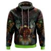 Trippy Princess Mononoke Studio Ghibli AOP Hoodie 3D FRONT Mockup - Anime Gifts Store