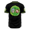 Trippy Rick and Morty AOP Baseball Jersey BACK Mockup - Anime Gifts Store