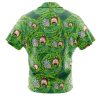 Trippy Rick and Morty Short Sleeve Hawaiian Shirt BACK Mockup - Anime Gifts Store