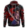 Trippy Sasuke Uchiha Naruto AOP Hoodie 3D FRONT Mockup - Anime Gifts Store