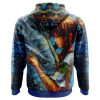 Trippy Spirited Away Studio Ghibli AOP Hoodie 3D BACK Mockup - Anime Gifts Store