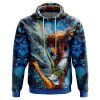 Trippy Spirited Away Studio Ghibli AOP Hoodie 3D FRONT Mockup - Anime Gifts Store