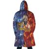 Trippy Thanos and Kratos Marvel AOP Hooded Cloak Coat BACK Mockup - Anime Gifts Store