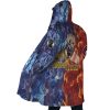 Trippy Thanos and Kratos Marvel AOP Hooded Cloak Coat SIDE Mockup - Anime Gifts Store