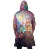 Trippy Ultra Instinct Goku Dragon Ball Z AOP Hooded Cloak Coat BACK Mockup - Anime Gifts Store