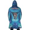 Trippy Wing Zero Gundam AOP Hooded Cloak Coat BACK Mockup - Anime Gifts Store