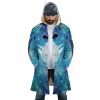 Trippy Wing Zero Gundam AOP Hooded Cloak Coat FRONT Mockup - Anime Gifts Store