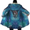 Trippy Wing Zero Gundam AOP Hooded Cloak Coat NO HOOD Mockup - Anime Gifts Store