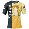 Typhlosion Attack P Rashguards Short Sleeve FRONT Mockup - Anime Gifts Store