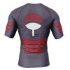 Uchiha Madara Naruto Rashguards Short Sleeve BACK Mockup - Anime Gifts Store