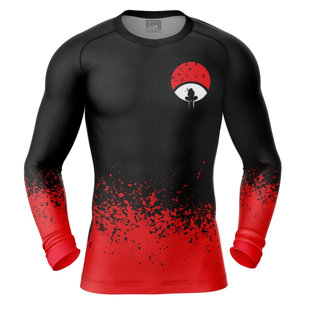 Uchiha clan Compression Shirt Rash Guard front - Anime Gifts Store