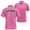 Vegeta Badman Pink DBZ Pocket Button Up Shirt MAIN - Anime Gifts Store