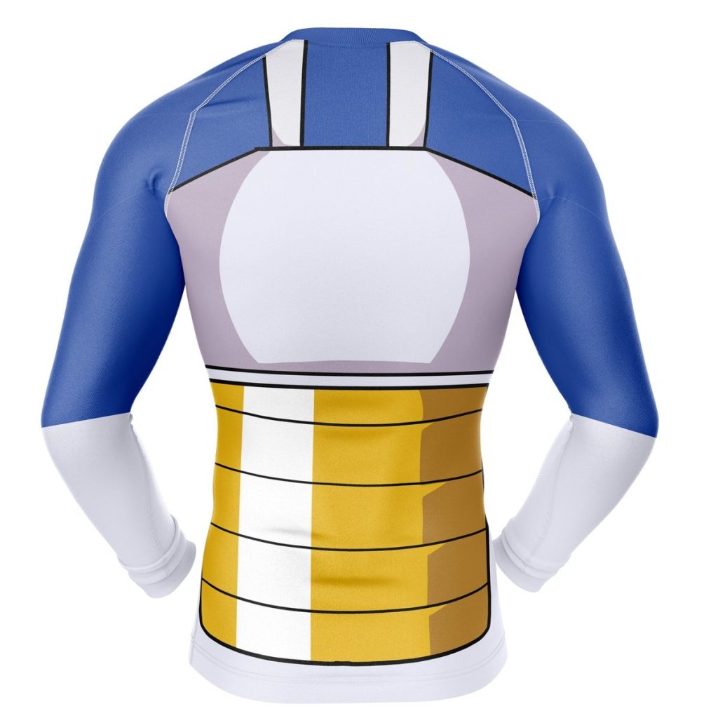 Vegeta Compression Shirt Rash Guard back - Anime Gifts Store