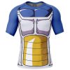 Vegeta Short Sleeve Rash Guard front - Anime Gifts Store