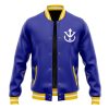 Vegeta V1 Pattern DBZ Varsity Jacke FRONT Mockup - Anime Gifts Store