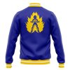 Vegeta V1 Pattern DBZ Varsity Jacket BACK Mockup - Anime Gifts Store